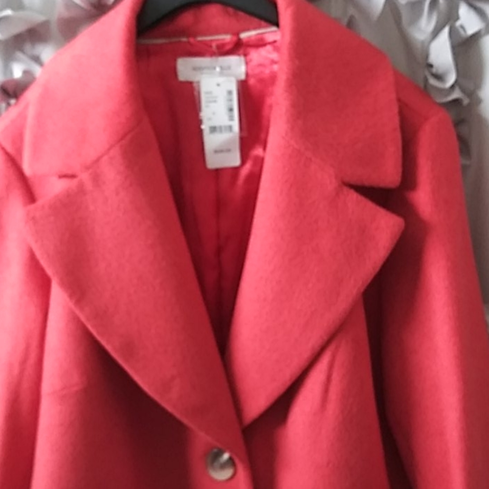 Wool blend knee length coat - Picture 3 of 11